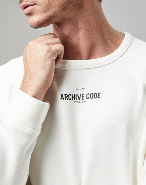 Sweat Archive Coton Organic écru