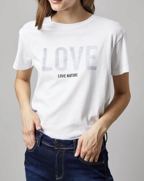 T-Shirt Imprimé blanc