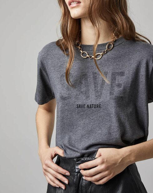 T-Shirt Imprimé gris