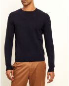 Pull 100% Cachemire col rond London bleu marine