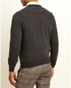 Pull 100% Cachemire Olivier ras du cou anthracite