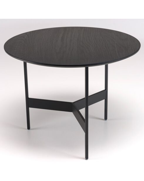 Table basse ronde Daly noire - 50x50 cm