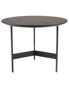 Table basse ronde Daly noire - 50x50 cm