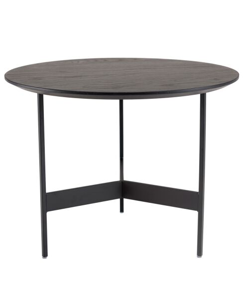 Table basse ronde Daly noire - 50x50 cm