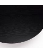 Table basse ronde Daly noire - 78x78 cm