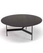 Table basse ronde Daly noire - 78x78 cm