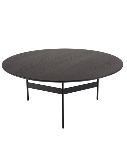 Table basse ronde Daly noire - 78x78 cm