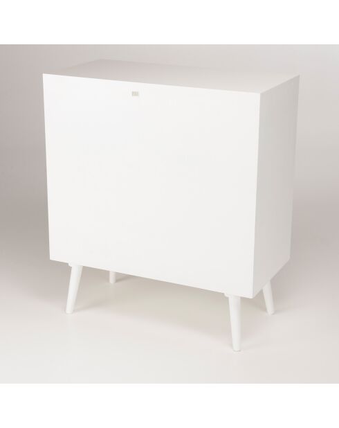 Buffet cannage rotin Sandro blanc - 75x38x85 cm