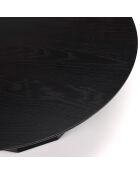 Table basse ronde Daly noire - 90x90 cm