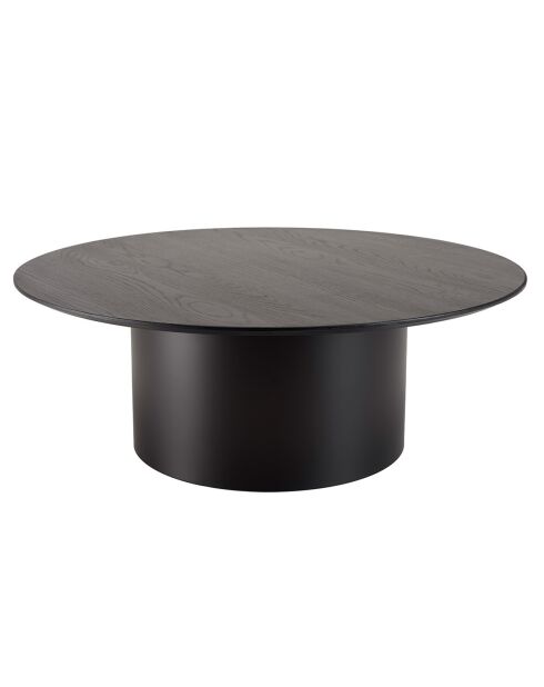 Table basse ronde Daly noire - 90x90 cm