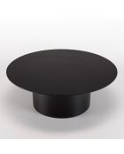 Table basse ronde Daly noire - 90x90 cm