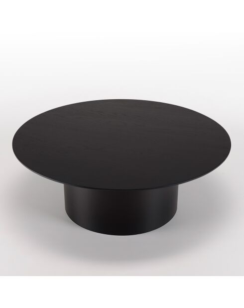 Table basse ronde Daly noire - 90x90 cm