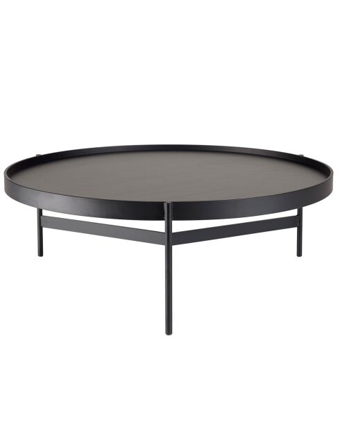 Table basse ronde Daly noire - 102x102 cm