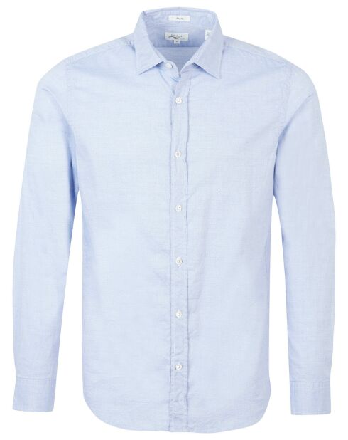 Chemise Slim Sammy imprimée blanc/bleu