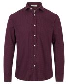 Chemise Slim Sammy à carreaux marine/rouge