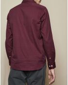 Chemise Slim Sammy imprimée rouge/marine