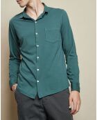 Chemise Polo Jersey vert forêt