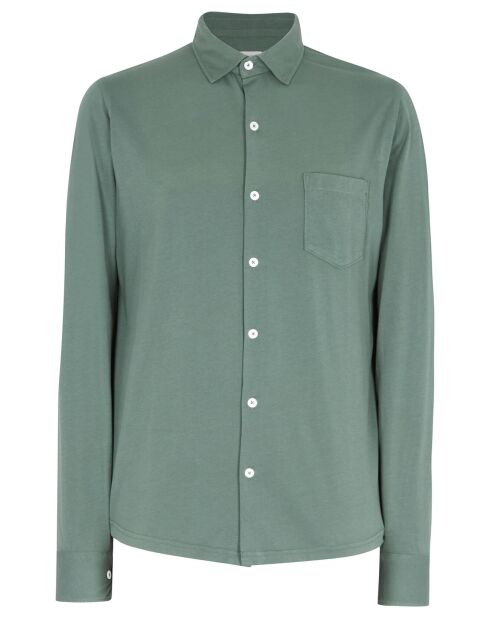 Chemise Polo Jersey vert forêt