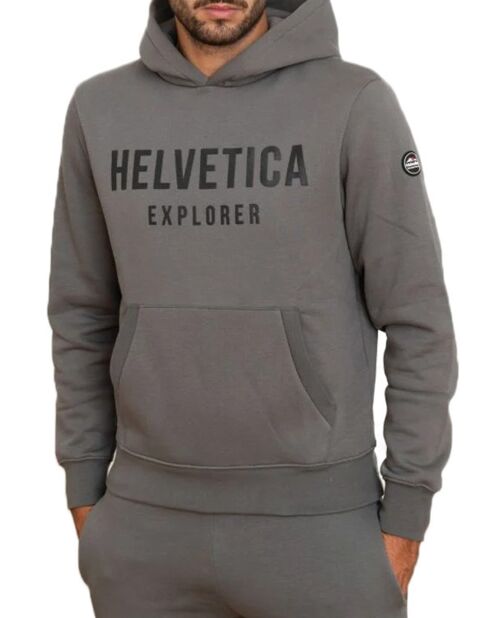 Sweat à Capuche Laun gris