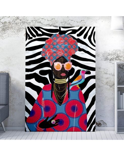 Toile sur toile encadrée décorative multicolore - 70x100 cm