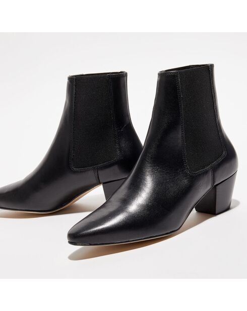 Chelsea Boots en Cuir Marina noires