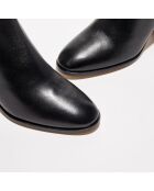 Bottines en Cuir Noah noires - Talon 5 cm