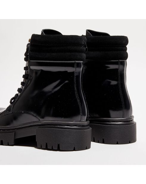 Boots en Cuir Maria noires