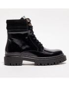 Boots en Cuir Maria noires