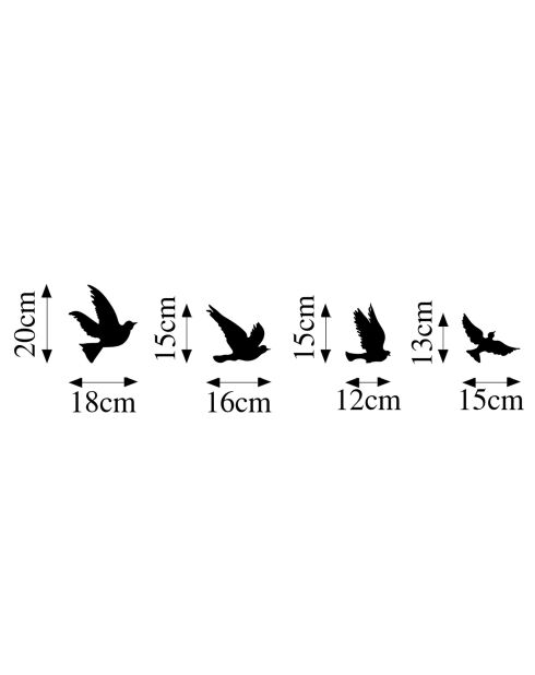 Accessoire mural décoratif en bois noir