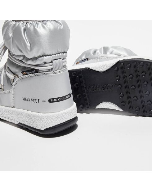 Botas de apres-ski plateadas bajas