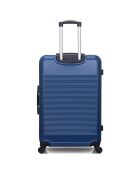 Valigia Selenga Long Stay 4 ruote singole 75 cm blu