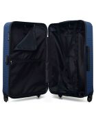 Valigia Selenga Medium Stay 4 ruote singole 65 cm blu