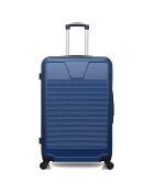 3 Valises 4 roues simples Selenga-C 75/65/55/30 cm & Vanity bleues