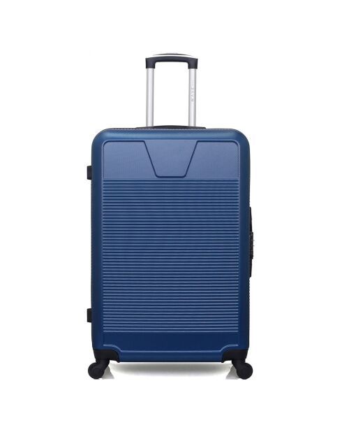3 Valises 4 roues simples Selenga-C 75/65/55/30 cm & Vanity bleues