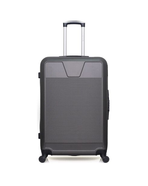 Valise Long Séjour 4 roues simples Selenga 75 cm gris foncé