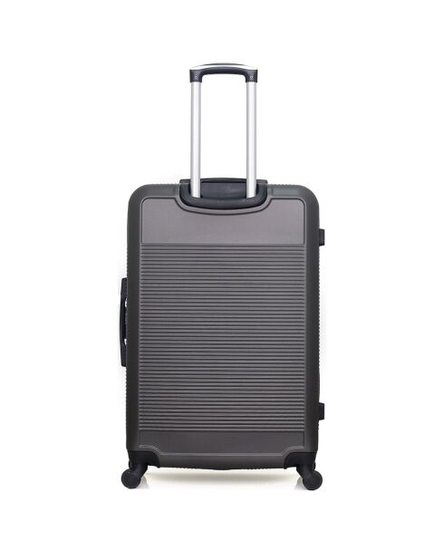 Valise Long Séjour 4 roues simples Selenga 75 cm gris foncé
