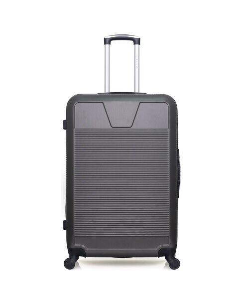 Valise Moyen Séjour 4 roues simples Selenga 65 cm gris foncé