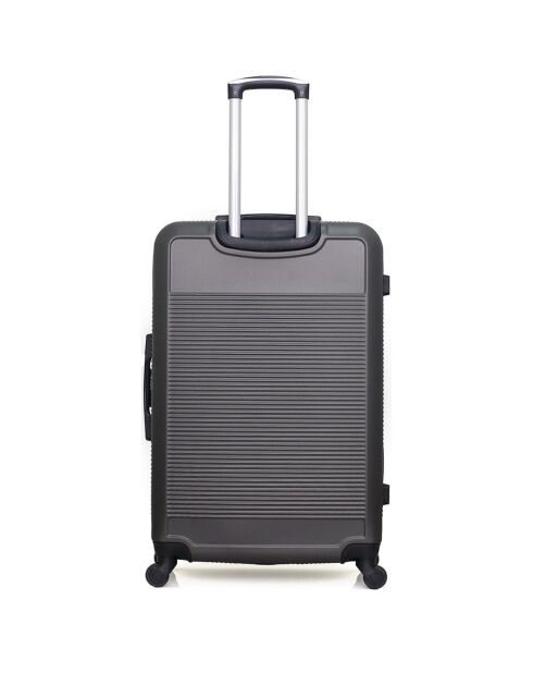 Valise Moyen Séjour 4 roues simples Selenga 65 cm gris foncé