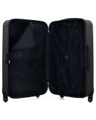 Valise Moyen Séjour 4 roues simples Selenga 65 cm gris foncé