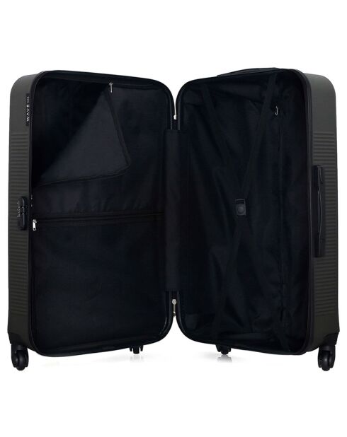 Valise Moyen Séjour 4 roues simples Selenga 65 cm gris foncé