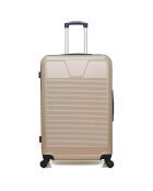 3 Valises 4 roues simples 75/65/55 cm & Vanity Selenga-C beiges