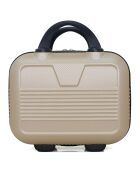 3 Valises 4 roues simples 75/65/55 cm & Vanity Selenga-C beiges