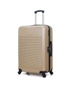 Valise Long Séjour 4 roues simples Selenga 75 cm beige