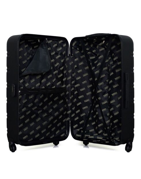 Renoso Long-Stay-Koffer mit vier Rädern, 75 cm, schwarz