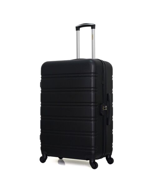 Renoso Long-Stay-Koffer mit vier Rädern, 75 cm, schwarz