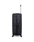 Renoso Long-Stay-Koffer mit vier Rädern, 75 cm, schwarz