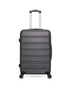 Renoso 4-Rad-Koffer mit mittelhohem Halt, 65 cm, dunkelgrau