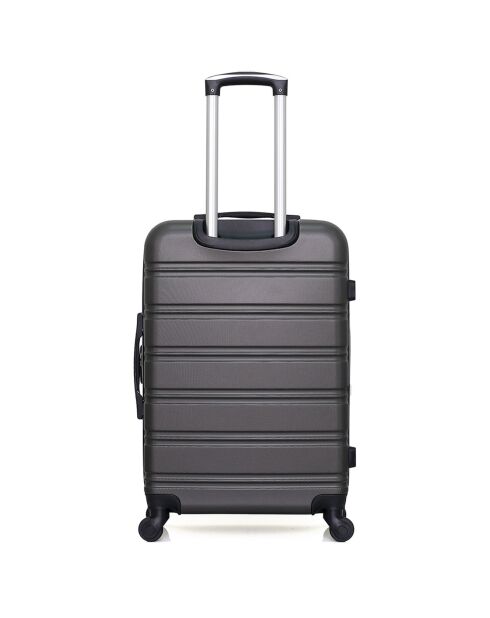 Renoso 4-Rad-Koffer mit mittelhohem Halt, 65 cm, dunkelgrau