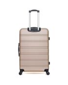 Valise Long Séjour 4 roues simples Renoso 75cm beige