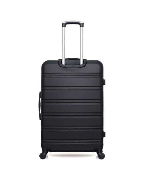 Renoso Mittelklasse-Koffer mit vier Rädern, 65 cm, schwarz
